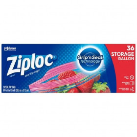 ZIPLOC STORAGE BAG GALLON 36CT 6/CS-00112